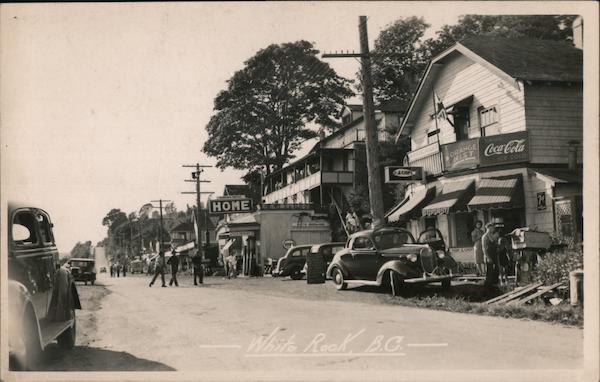 Street Scene in White Rock BC Canada British Columbia