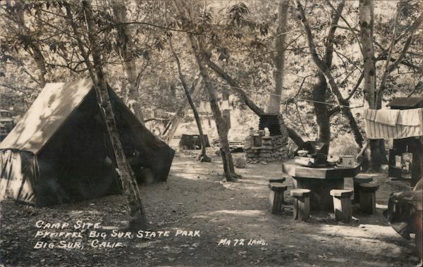 Camp Site, Pfieffer Big Sur State Park California