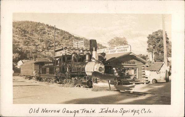Old Narrow Gauge Train Idaho Springs Colorado