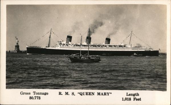 R. M. S. Queen Mary New York City