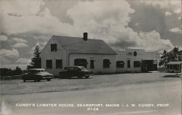 Cundy's Lobster House, J W Cundy, Prop. Searsport Maine