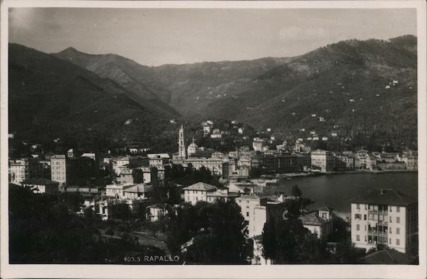 View of the Municipality of Rapallo Genoa Italy