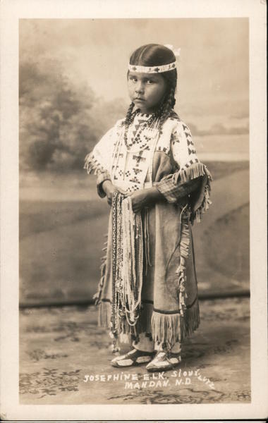 Josephine Elk Mandan North Dakota Lutz Native Americana
