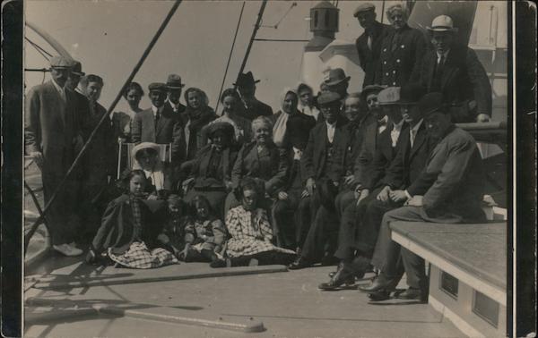 On the Deck of S.S. Buckman, 1910 Seattle Washington