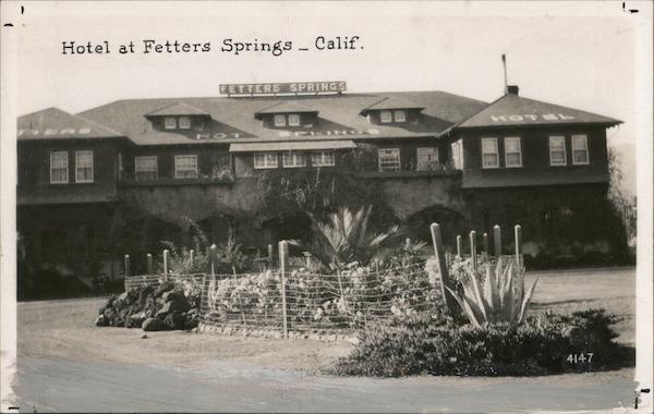 Hotel at Fetters Springs Fetters Hot Springs California