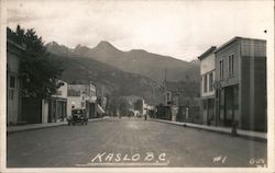 Main Street Kaslo Postcard