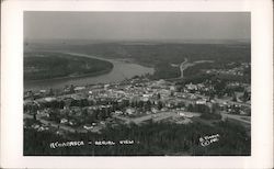 Aerial View of Athabasca Alberta Canada Postcard Postcard Postcard