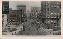 Hastings Street, and Cenotaph, Victory Square Vancouver, BC Canada British Columbia Postcard Postcard Postcard