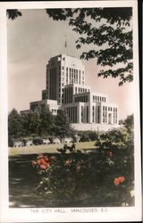 The City Hall Vancouver, BC Canada British Columbia Postcard Postcard Postcard