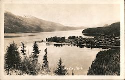 Village on Kootenay Lake Postcard
