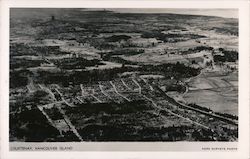Aerial View of Courtenay, Vancouver Island Postcard