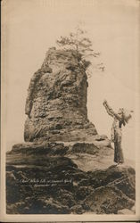 Chief White Elk at Siwash Rock Vancouver, BC Canada British Columbia Postcard Postcard Postcard