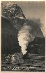 Entering Lower Spiral Tunnel Field, and Mt. Stephen British Columbia Canada Postcard Postcard Postcard