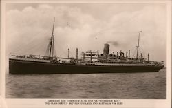 Aberdeen and Commonwealth Line SS "Esperance Bay" Steamers Postcard Postcard Postcard
