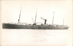 Unidentified Early Steamship Postcard