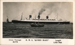 R. M. S. "Queen Mary" Postcard