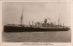 Aberdeen and Commonwealth Line, S.S. "Largs Bay" Postcard