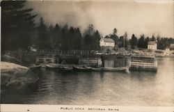 Public Dock Medomak, ME Postcard Postcard 