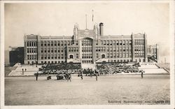 Eastside Highschool And Campus, Football Game Postcard
