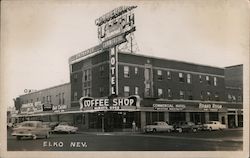 Commercial Hotel, Coffee Shop, Bar Casino Elko, NV Postcard Postcard Postcard