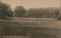 Tennis Courts, Franklin Park Postcard