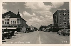 Street Scene - Uvalde, Texas Postcard Postcard Postcard