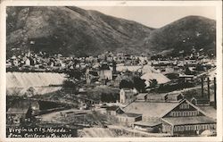 Virginia City from California Pan Mill Postcard