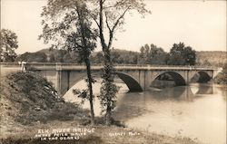 Elk River Bridge On the Prize Drive in the Ozarks Noel, MO Barnes Photo Postcard Postcard Postcard