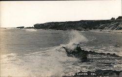 Beach at Laguna, Cal Postcard