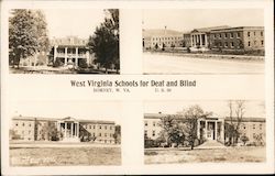 West Virginia Schools for Deaf and Blind Postcard