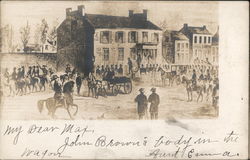 Wagon Carrying John Brown's Body Postcard