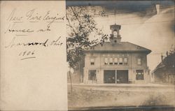 New Fire Engine House, 1906 Norwood, OH Postcard Postcard Postcard