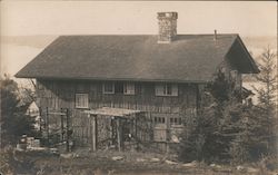 Wooden House on Boothbay Harbor Postcard