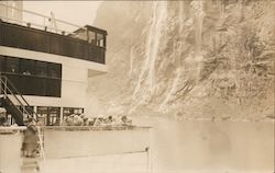 Seven Sisters Falls, Geirangerfjorden Norway Postcard Postcard Postcard