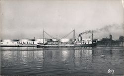 Mobil Oil General Petro Ship Postcard