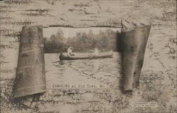 Canoeing Postcard