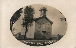 Old Town Hall Stryker, OH Postcard Postcard Postcard