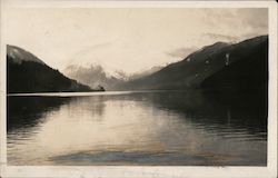 Lake Scene, Mountains Postcard