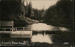 Everett's Water Supply, Sultan River Postcard