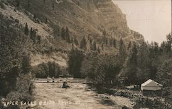 Upper Falls Bridge, Provo Canyon Postcard