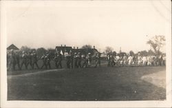 Marching Band, Baseball Team Postcard