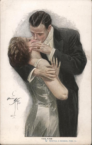 The Kiss Harrison Fisher Artist Signed