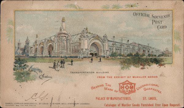 Transportation Building St. Louis Missouri 1904 St. Louis Worlds Fair