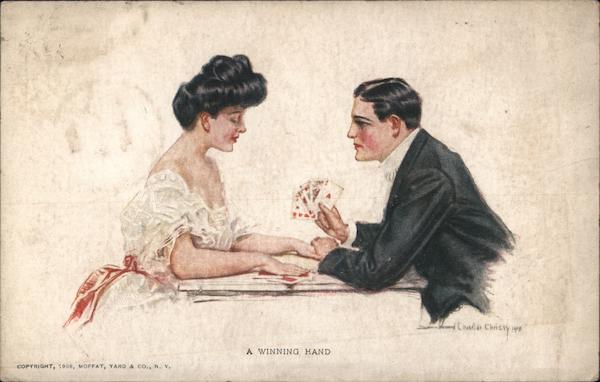 A Winning Hand Howard Chandler Christy Artist Signed