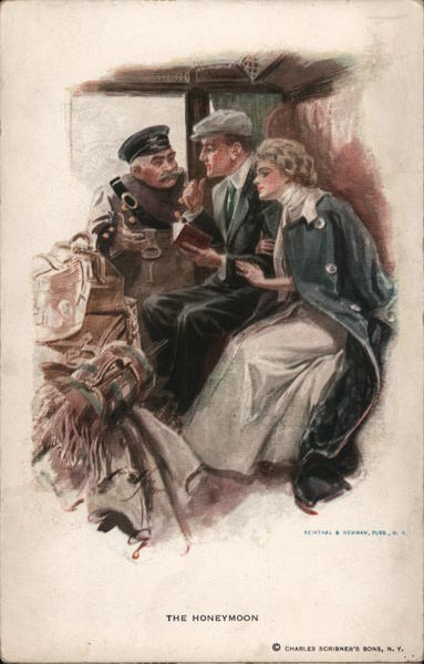 The Honeymoon Harrison Fisher Artist Signed