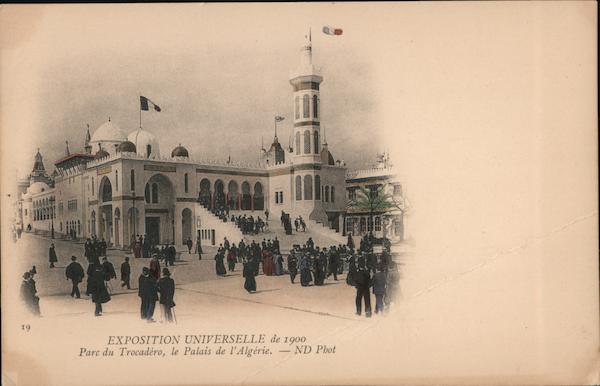 Parc du Trocadero, le Palais de l'Algerie 1900 Paris Exposition