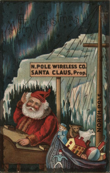 A Merry Christmas -- North Pole Wireless Company and Santa