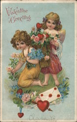 Valentine Greeting Cupid Postcard Postcard Postcard