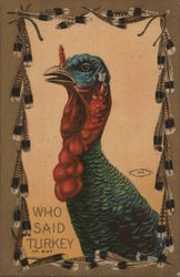 Who Said Turkey Postcard