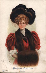 Season's Greeting Sables Postcard